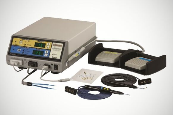 Radio wave device for removal of papillomas